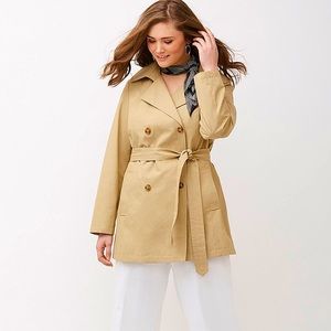 Lane Bryant lightweight belted trench coat